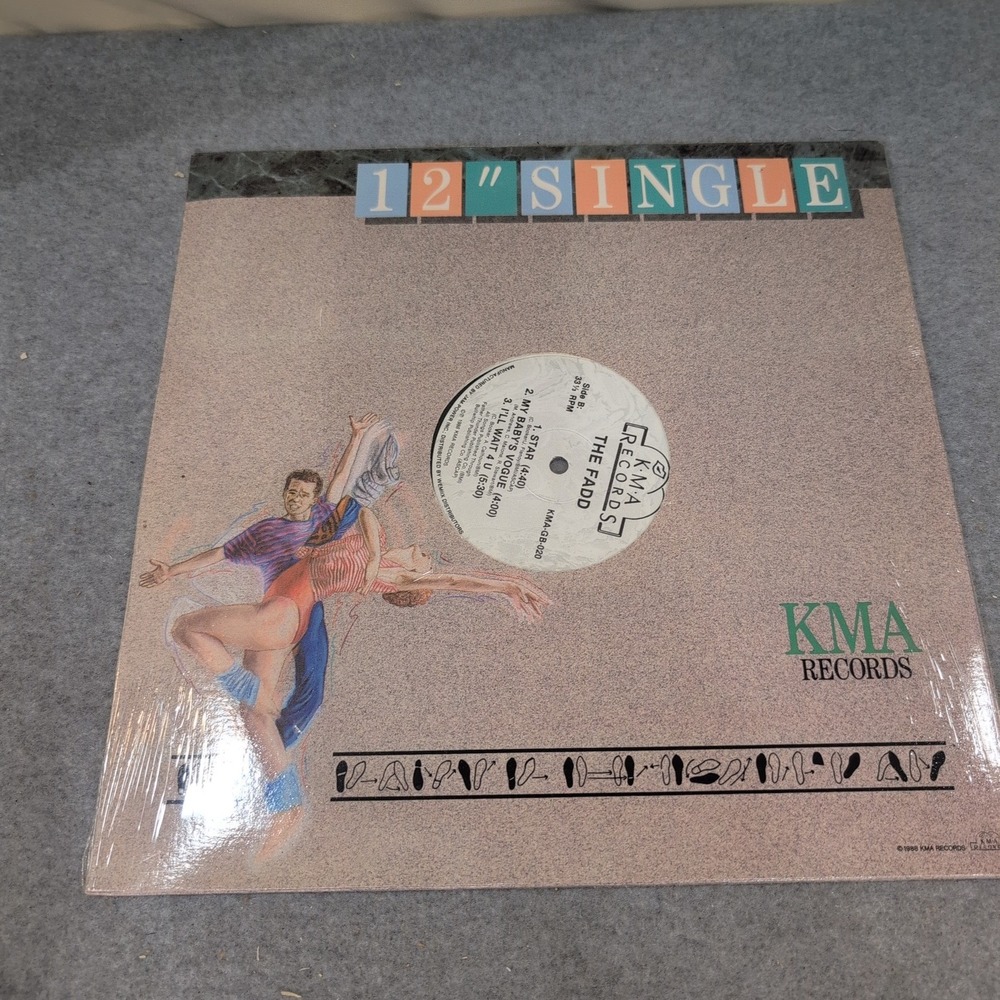 The Fadd Star 12 Inch Vinyl Single 1988 KMA Records KMA-GB-020 33 RPM‎ VG+